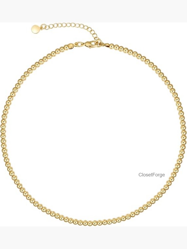 Freshwater Baroque Pearl Dainty Choker Necklace 16-17 Inch